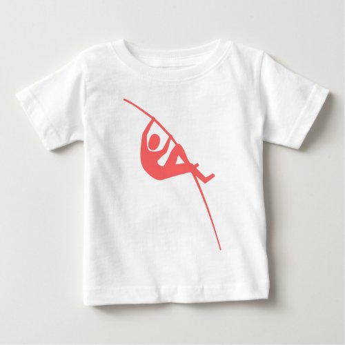 Pole Vaulting _ Tropical Pink Baby T_Shirt