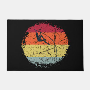 Pole Vaulting Vintage Doormat