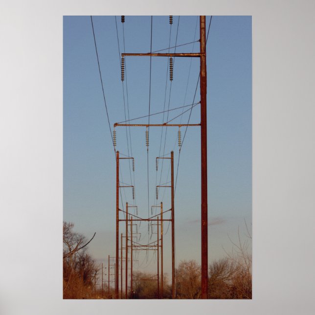 Pole Wires Photo Poster (Front)
