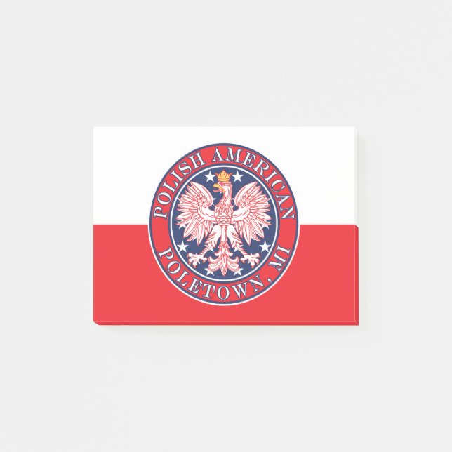 Poletown Michigan Polish Post-it Notes (Front)