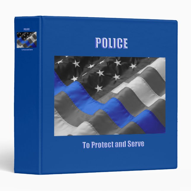 Police 3 Ring Binder (Front/Spine)