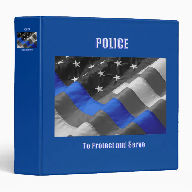 Police 3 Ring Binder | Zazzle