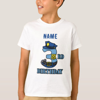 Police 3rd birthday t-shirt