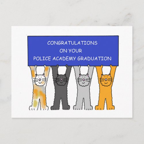 Police Academy Graduate Congratulations Postcard