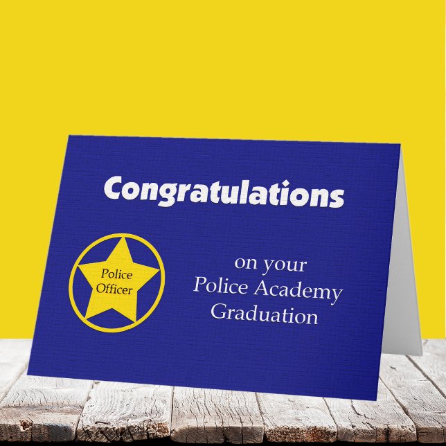 Police Academy Graduation Card -- Congratulations (Creator Uploaded)