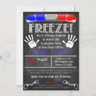 Police Academy Graduation Invitation