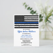 Police Academy Graduation Invitation Budget (Standing Front)