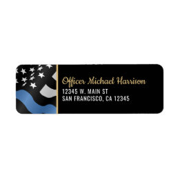 Police Academy Graduation Law Enforcement Address Label