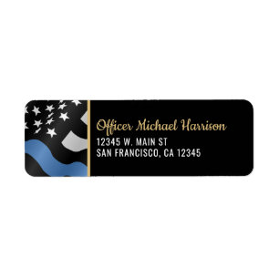 Police Academy Graduation Law Enforcement Address Label