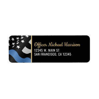 Police Academy Graduation Law Enforcement Address Label