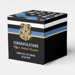 Police Academy Graduation Law Enforcement Officer Favor Boxes