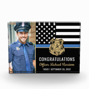 Police Academy Graduation Law Enforcement Photo Block