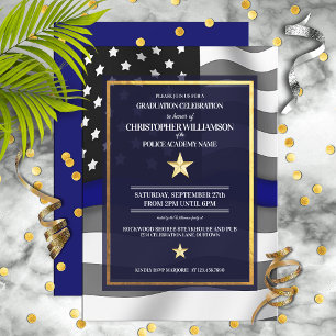 Police Academy Graduation Party Invitation