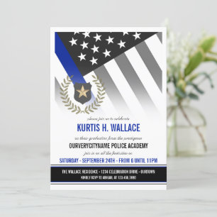 Police Academy Graduation Party Invitation