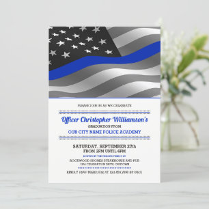 Police Academy Graduation Party Invitation