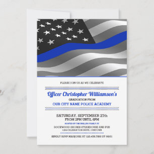 Police Academy Graduation Party Invitation