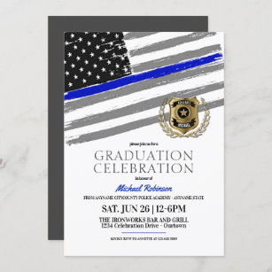 Police Academy 2021 Graduation Invitations | Zazzle