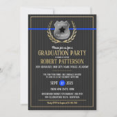 Police Academy Graduation Party Invitations (Front)