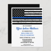 Police Academy Graduation Thin Blue Line Budget (Front/Back)