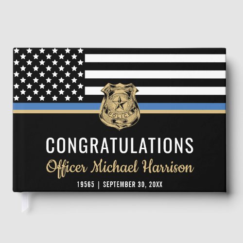 Police Academy Graduation Thin Blue Line Flag