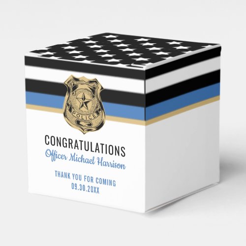 Police Academy Law Enforcement Graduation Party Favor Boxes