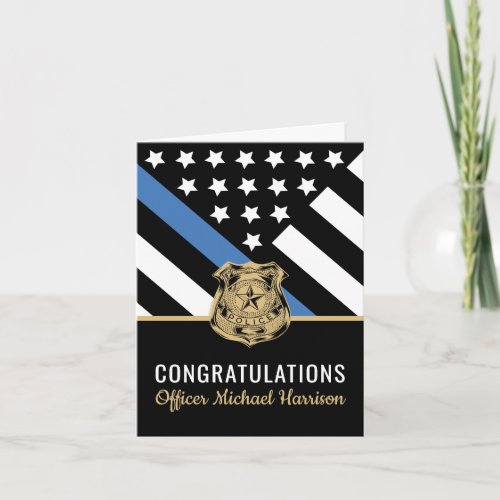 Police Academy Law Enforcement Officer Graduation Card