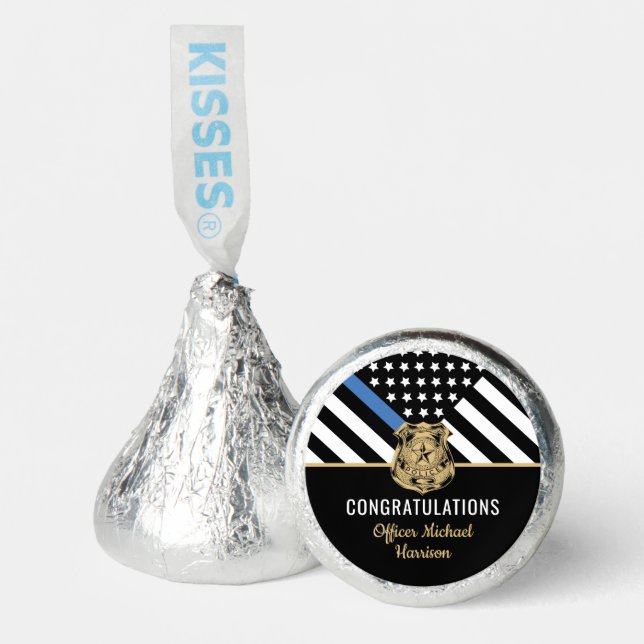 Police Academy Law Enforcement Officer Graduation Hershey®'s Kisses® (Front)
