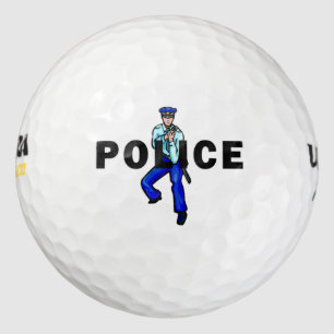 Police Action Logo Golf Balls