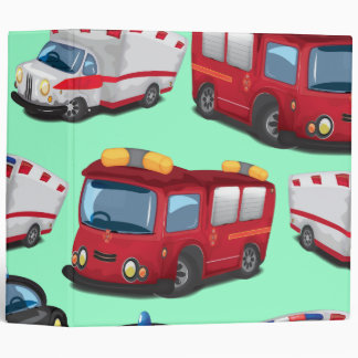 Police, Ambulance and Fire Service transport 3 Ring Binder