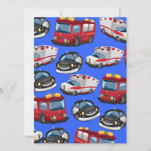 Police, Ambulance and Fire Service transport Invitation