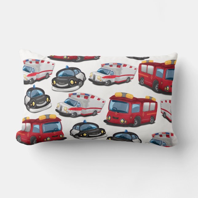 Police, Ambulance and Fire Service transport Lumbar Pillow (Front)