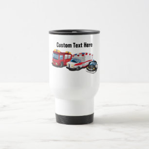 Police, Ambulance and Fire Service transport Travel Mug