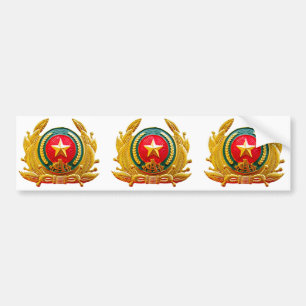 Police and Fire Department badge Bumper Sticker