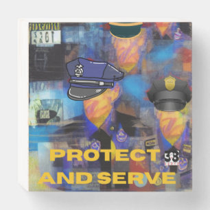 Police Appreciation Collection Wooden Box Sign