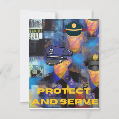 Police Appreciation Note Card