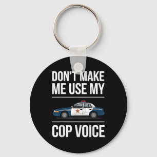 Police Art For Men Women Cop Law Enforcement Polic Keychain