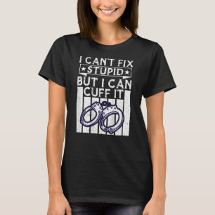 Police Backprint For Police Officer 1 T-Shirt