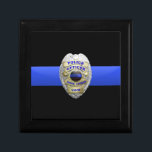 Police Badge and Brass Keeper Box<br><div class="desc">Our super high resolution badge artwork makes a fantastic gift idea for the law enforcement officer in your life. It is an excellent choice for any occasion including retirement, promotion, achievement, birthday or anniversary. Your gift will be the hit of the party and give your loved one a safe place...</div>