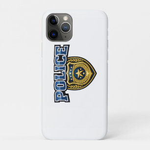 Police Badge Bold Text Design iPhone 11 Pro Case