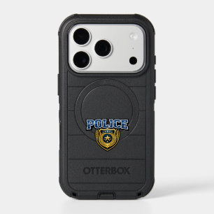 Police Badge Bold Text Design iPhone 17 Pro Case