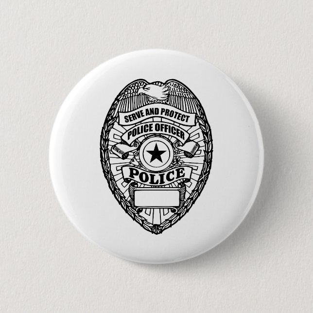 Police Badge - Generic Button (Front)