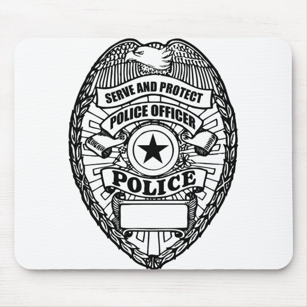 Police Badge - Generic Mouse Pad | Zazzle