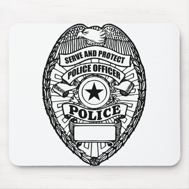 Police Badge - Generic Mouse Pad (Front)