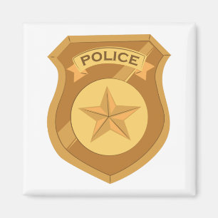 Police Badge Magnet