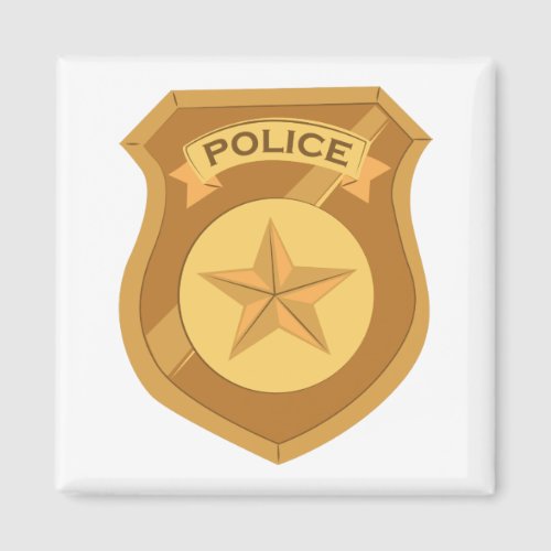 Police Badge Magnet