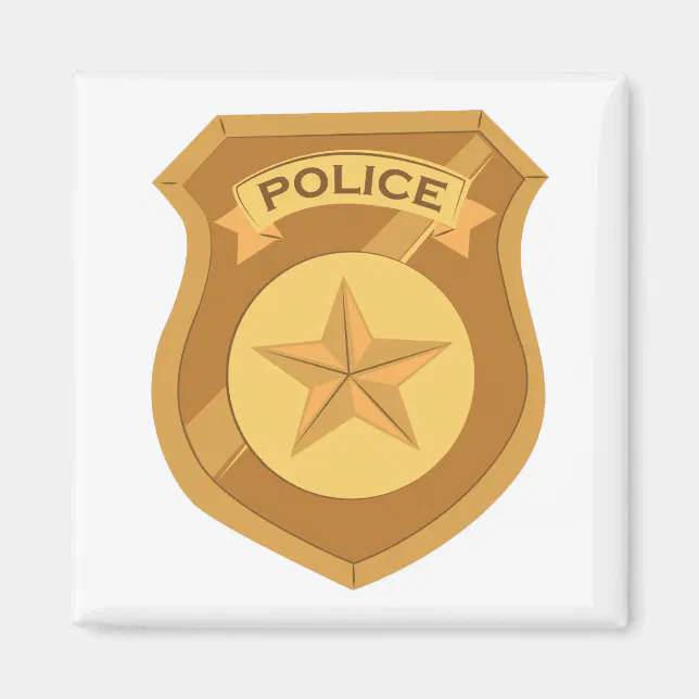 Police Badge Magnet | Zazzle