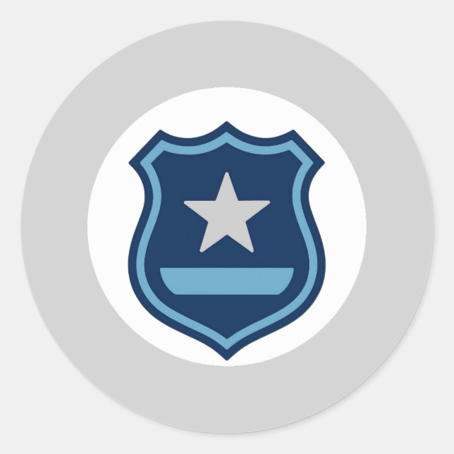 Police Badge Sticker (Front)