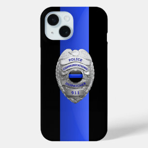 Police Badge - Thin Blue Line iPhone 15 Case