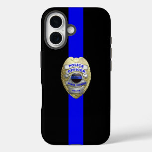 Police Badge Thin Blue Line Case-Mate iPhone Case
