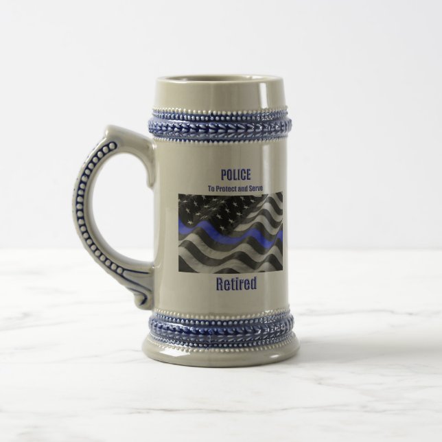 Police Beer Stein (Left)